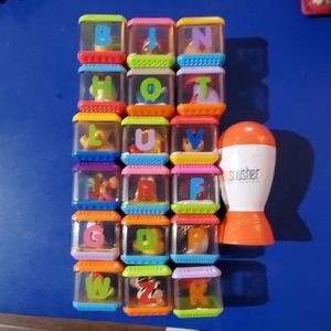 Baby Shusher and blocks